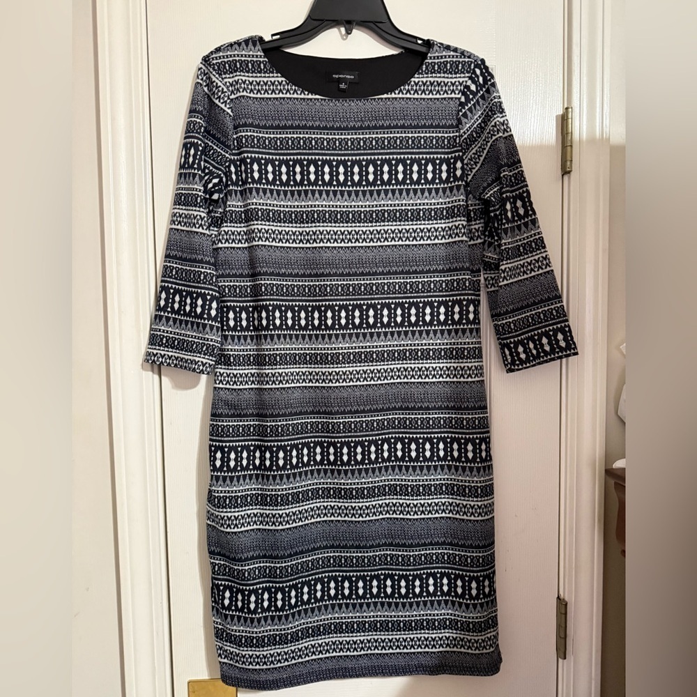 Spense Geometric Design Dress